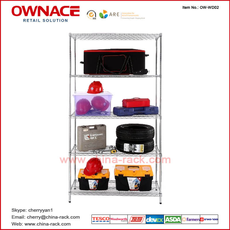 Estantería de OW-WD02 Five 5 Layers Chrome Display Wire