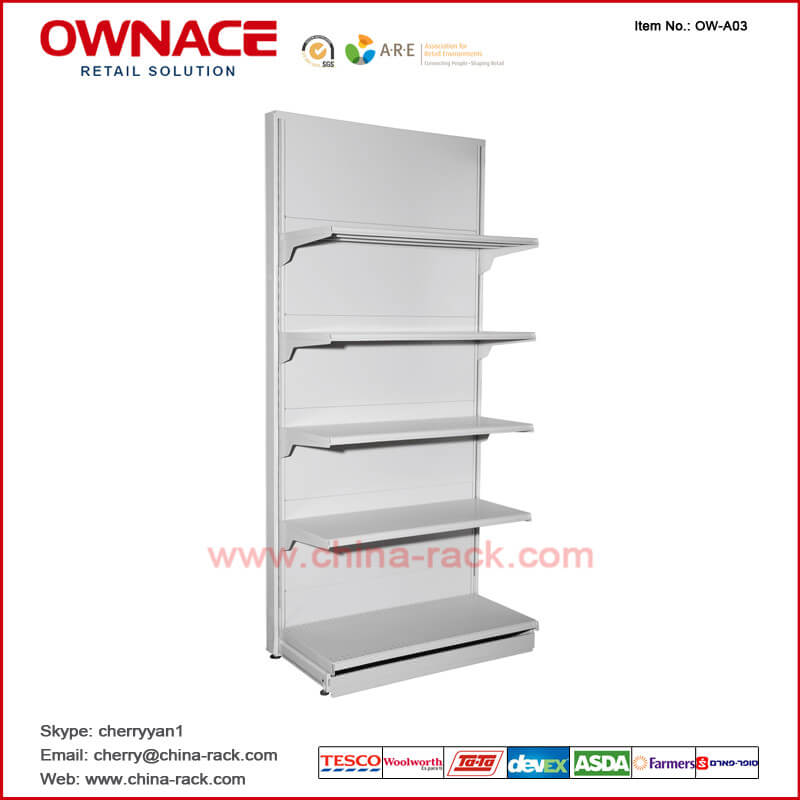 Sistema resistente de Shelf&amp;Rack del almacenaje de la góndola del equipo/del metal de exhibición de Supermarket&amp;Store del estante OW-A17