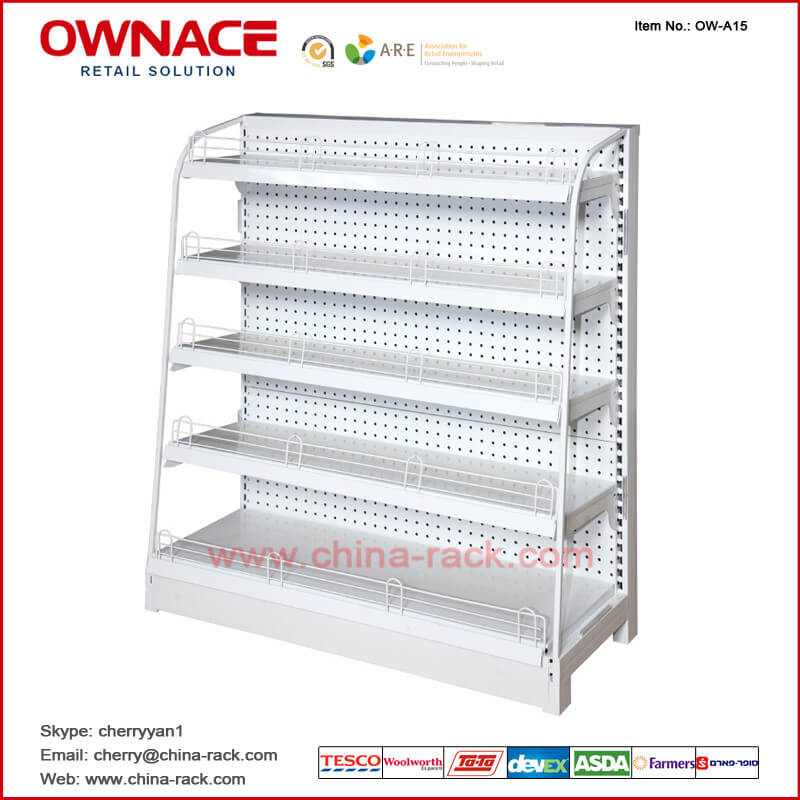 Estante OW-A15 para el sistema de Shelf&amp;Rack del almacenaje de la góndola del equipo/del metal de exhibición de Supermarket&amp;Store del contador de comprobación