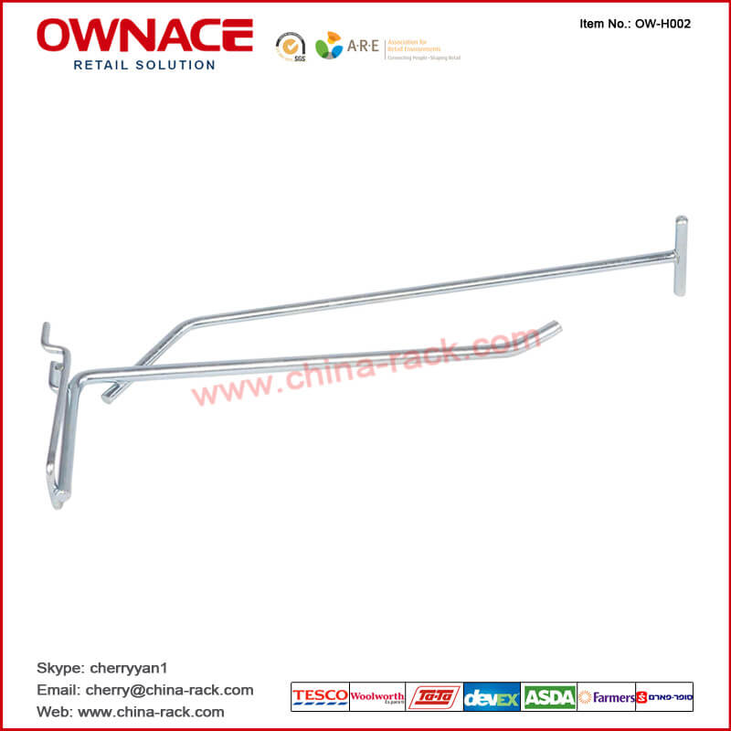 OW-H002 Step Hook para Perforated Back Panel