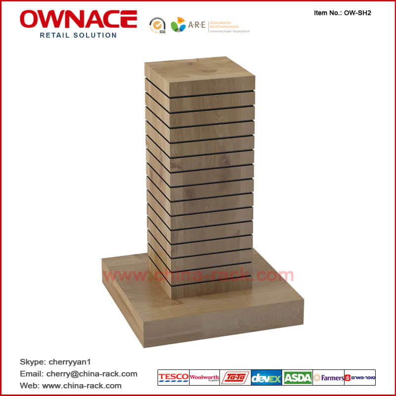 Estante de visualización de madera de múltiples funciones de los muebles del arte OW-SH2