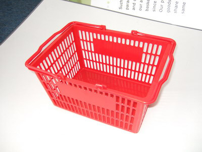 Caliente-vendiendo Durable Handle doble Shopping Basket OW-08